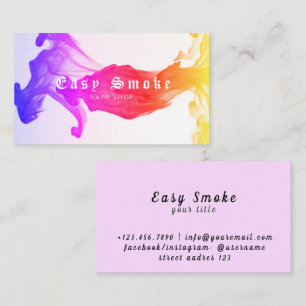 Corolful Smoke Vape Shop Business Card