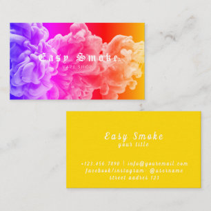 Corolful Smoke Vape Shop Business Card