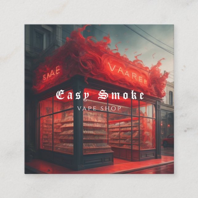 Corolful Smoke Vape Shop Business Card (Front)