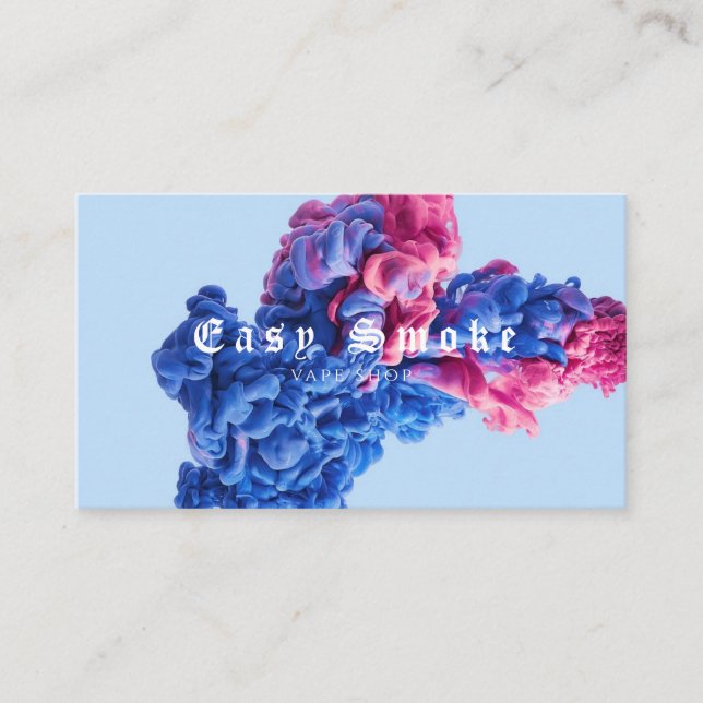 Corolful Smoke Vape Shop Business Card (Front)