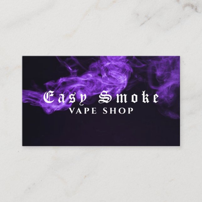 Corolful Smoke Vape Shop Business Card (Front)