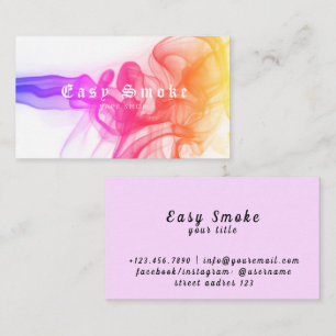 Corolful Smoke Vape Shop Business Card
