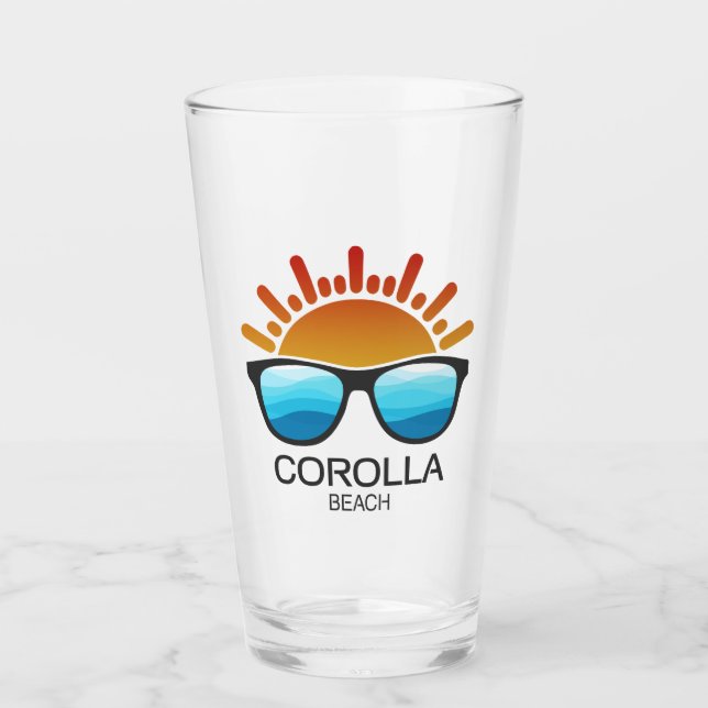 Corolla Beach North Carolina Sunglasses Glass (Front)