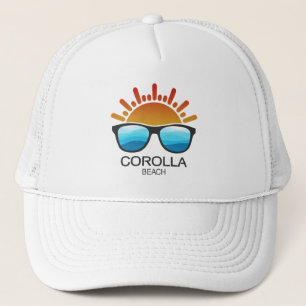 Corolla Beach North Carolina Sunglasses Trucker Hat