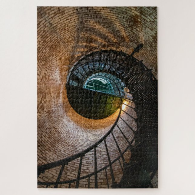 Corolla Lighthouse Stairs Jigsaw Puzzle (Vertical)