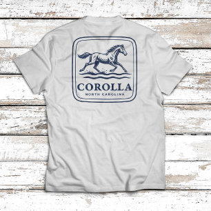 Corolla North Carolina Wild Horse Running Through T-Shirt