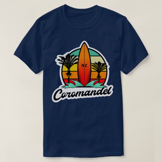 Coromandel Surf Design T-Shirt (Design Front)