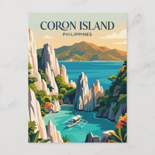 Coron Island Philippines Postcard