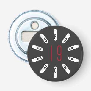 Corona 19 Button Bottle Opener