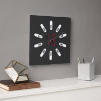 CORONA 19 HOAX Square Wall Clock