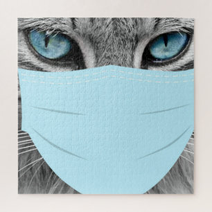 Corona cat mask jigsaw puzzle