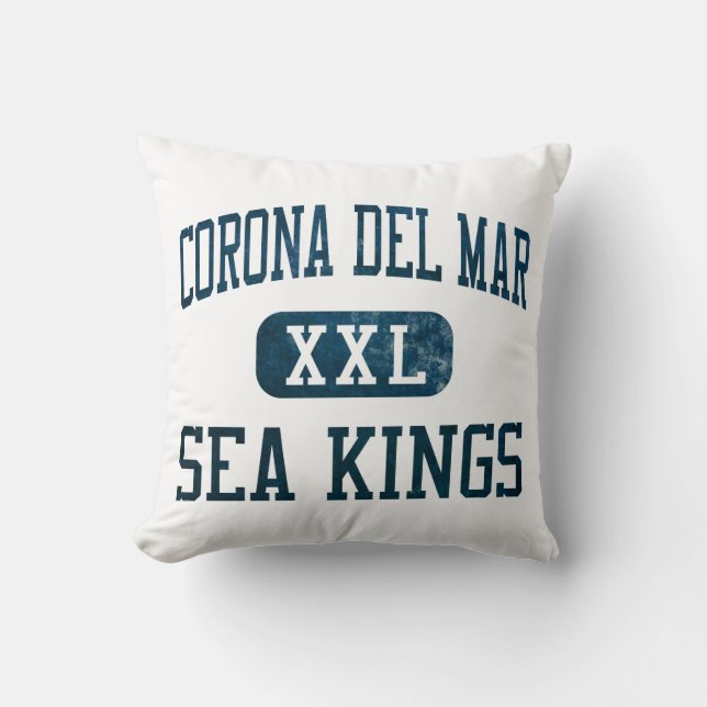 Corona del Mar Sea Kings Athletics Cushion (Front)