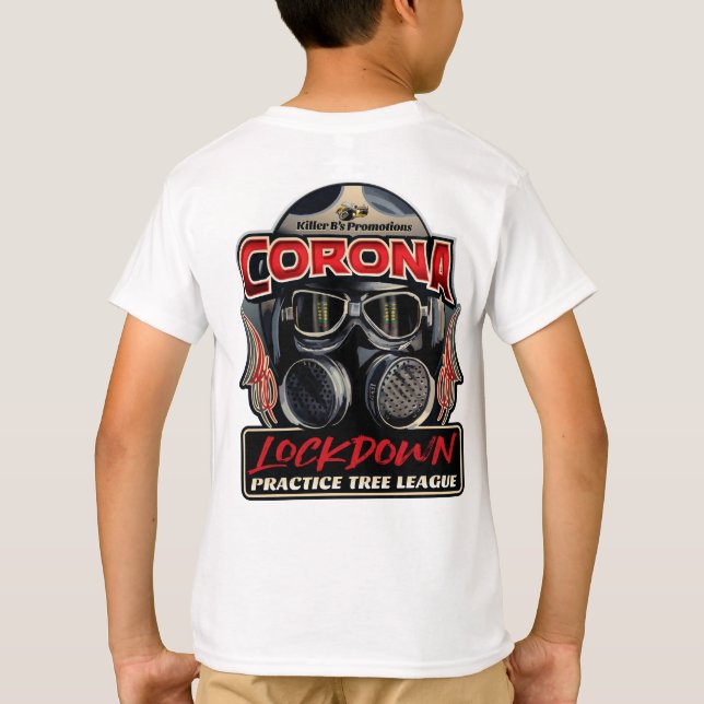 Corona Lockdown Kids t T-Shirt (Back)