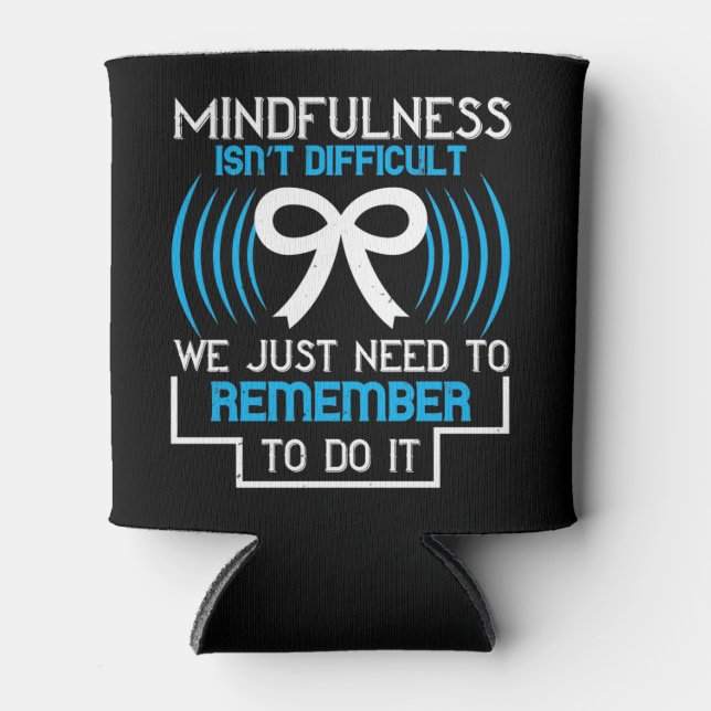 Corona Mindfulness Isn't Difficult Can Cooler (Front)