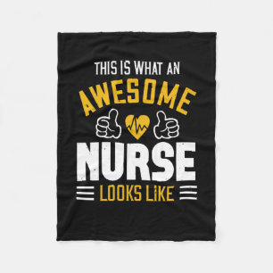 Corona Nurses - Awesome Nurse Fleece Blanket