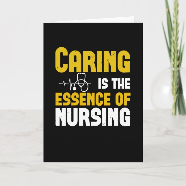 Corona Nurses - Caring Is The Essence Card (Front)