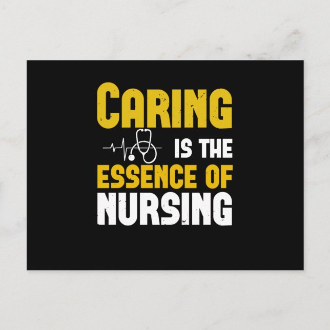 Corona Nurses - Caring Is The Essence Postcard (Front)