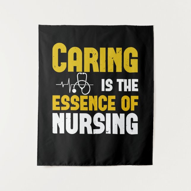 Corona Nurses - Caring Is The Essence Tapestry (Front)