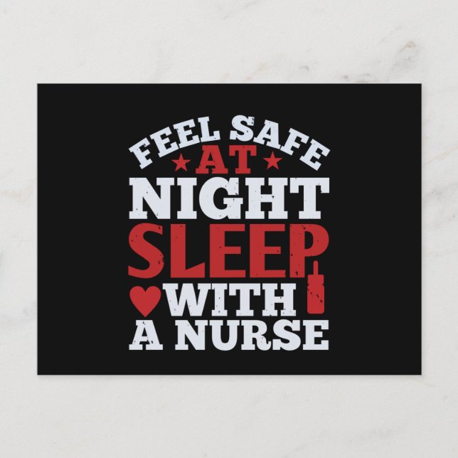 Corona Nurses - Feel Safe At Night Postcard (Front)