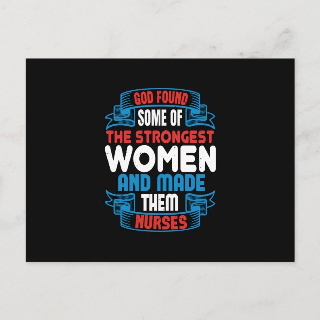 Corona Nurses - God Found Strong Women Postcard (Front)