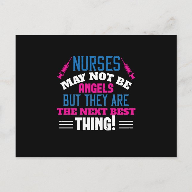 Corona Nurses - Nurses May Not Be Angels Postcard (Front)