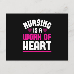 Corona Nurses Nursing Is A Work Of Heart Postcard
