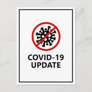 Corona Virus Covid19 Cancellation Update Postcard