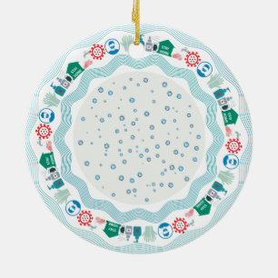 Corona Virus Pandemic World Ceramic Ornament