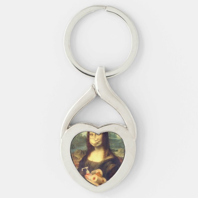 Corona Virus Portrait Key Ring (Front)