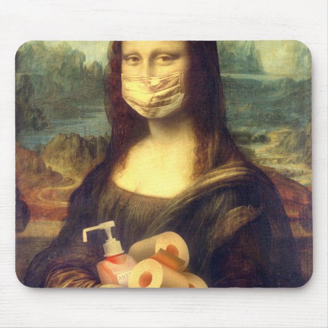 Corona Virus Portrait Mouse Pad (Front)