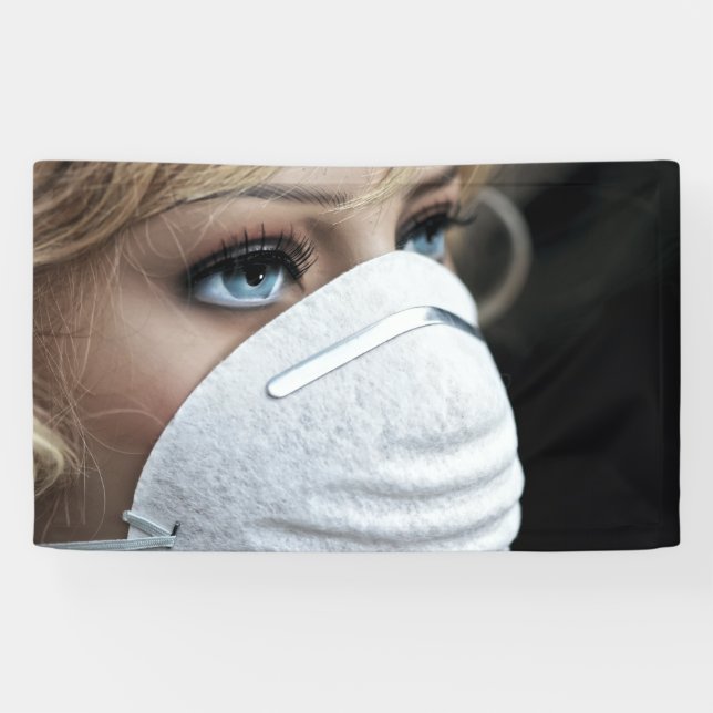 Corona Virus Protective Mask Banner (Horizontal)