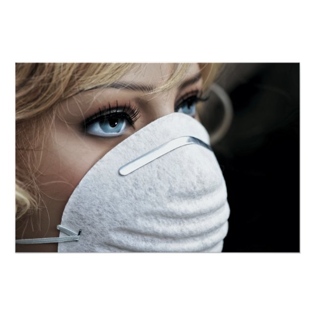 Corona Virus Protective Mask Poster (Front)