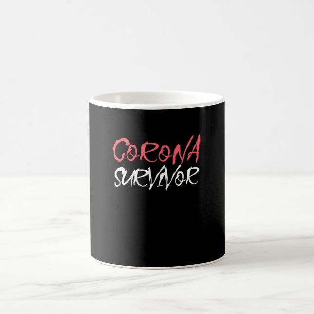 Corona Virus Survivor - Awareness Design Coffee Mug (Center)