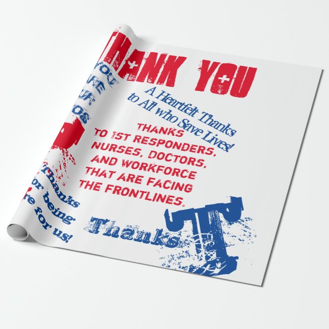 CORONA VIRUS WRAPPING PAPER (Unrolled)