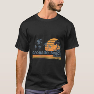 Coronado Beach California Retro Sunset Summer T-Shirt