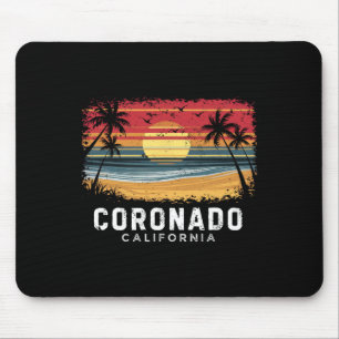 Coronado Beach California Surfboard Beach Mouse Pad