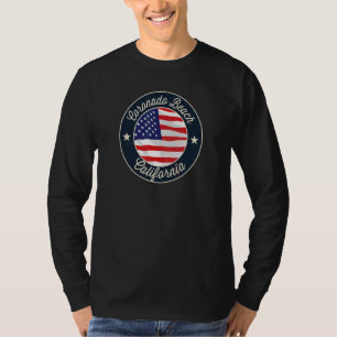 Coronado Beach Patriotic California Souvenir T-Shirt