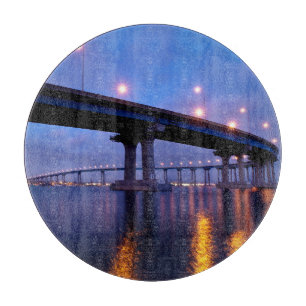 Coronado Bridge at Dusk Cutting Board