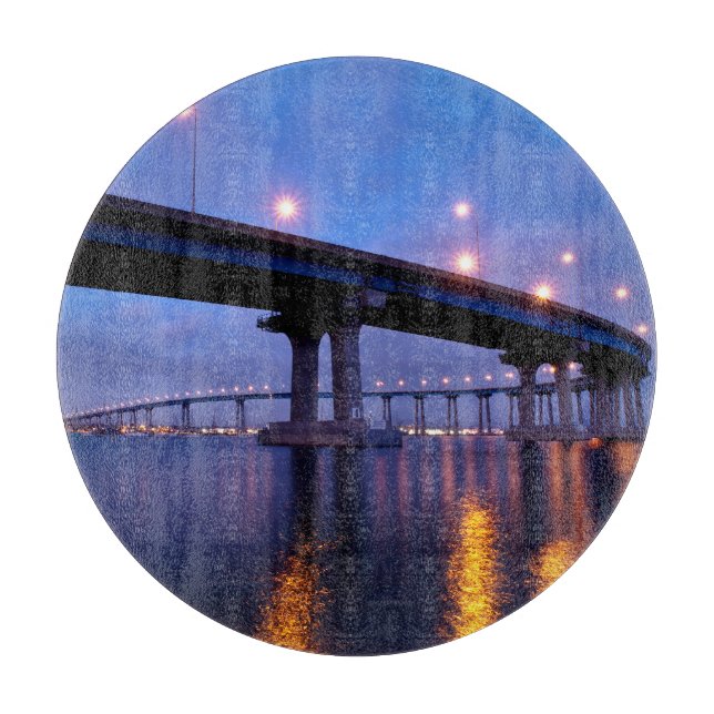 Coronado Bridge at Dusk Cutting Board (Front)