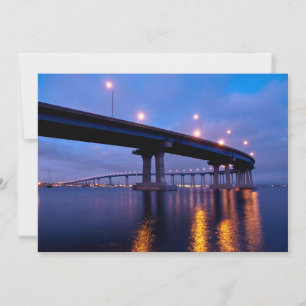 Coronado Bridge at Dusk Thank You Card