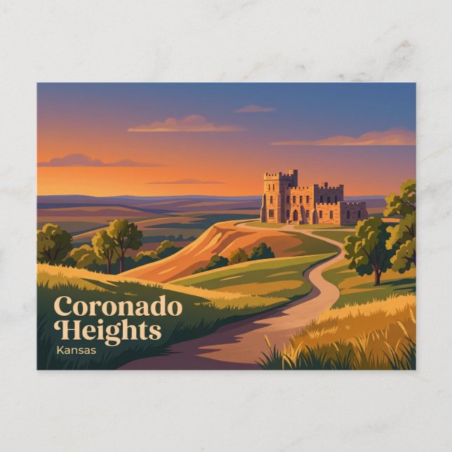 Coronado Heights Park USA Postcard (Front)