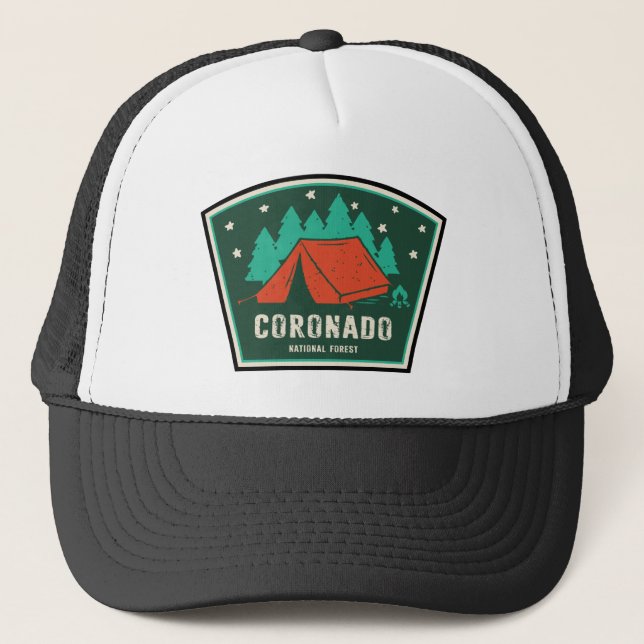 Coronado National Forest Camping Trucker Hat (Front)