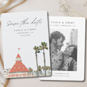 Coronado Wedding San Diego Save the Date Invitation