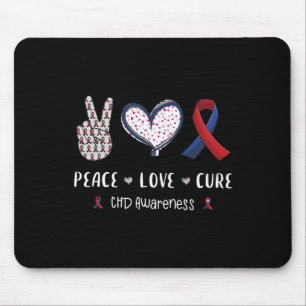 Coronary Heart Disease Ribbon Chd Awareness Month Mouse Pad