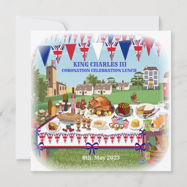 Coronation Celebration Lunch Invitation (Front)