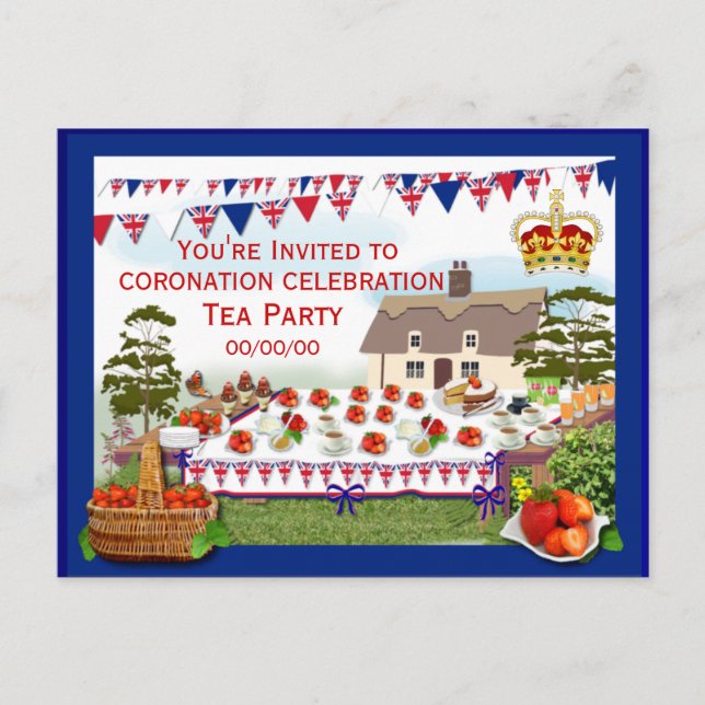  Coronation Celebration Party Invitation   (Front)