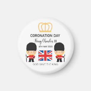 Coronation day 2023 King Charles III Personalised Magnet
