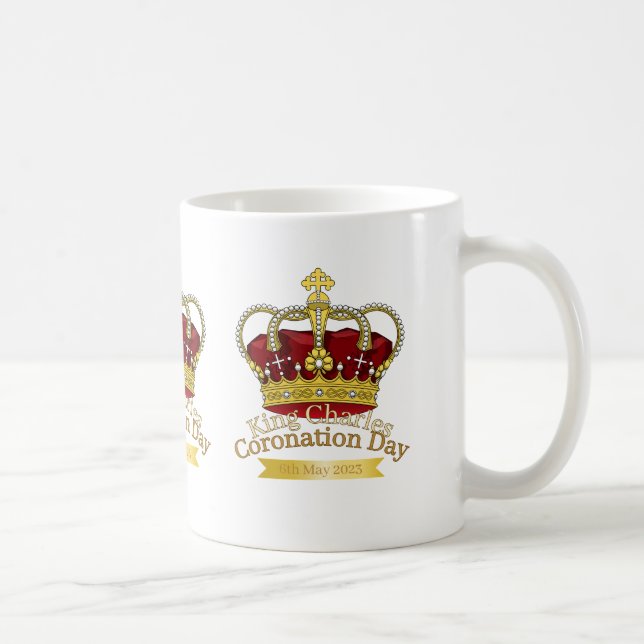 Coronation Day Crown Coffee Mug (Right)