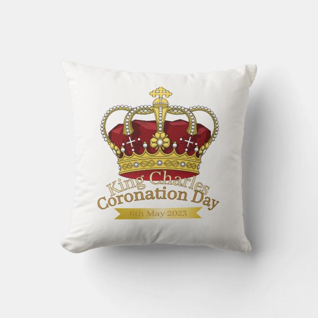 Coronation Day Crown Cushion (Front)