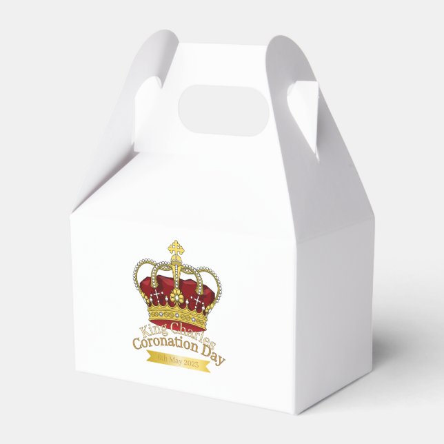 Coronation Day Crown Favour Box (Front Side)